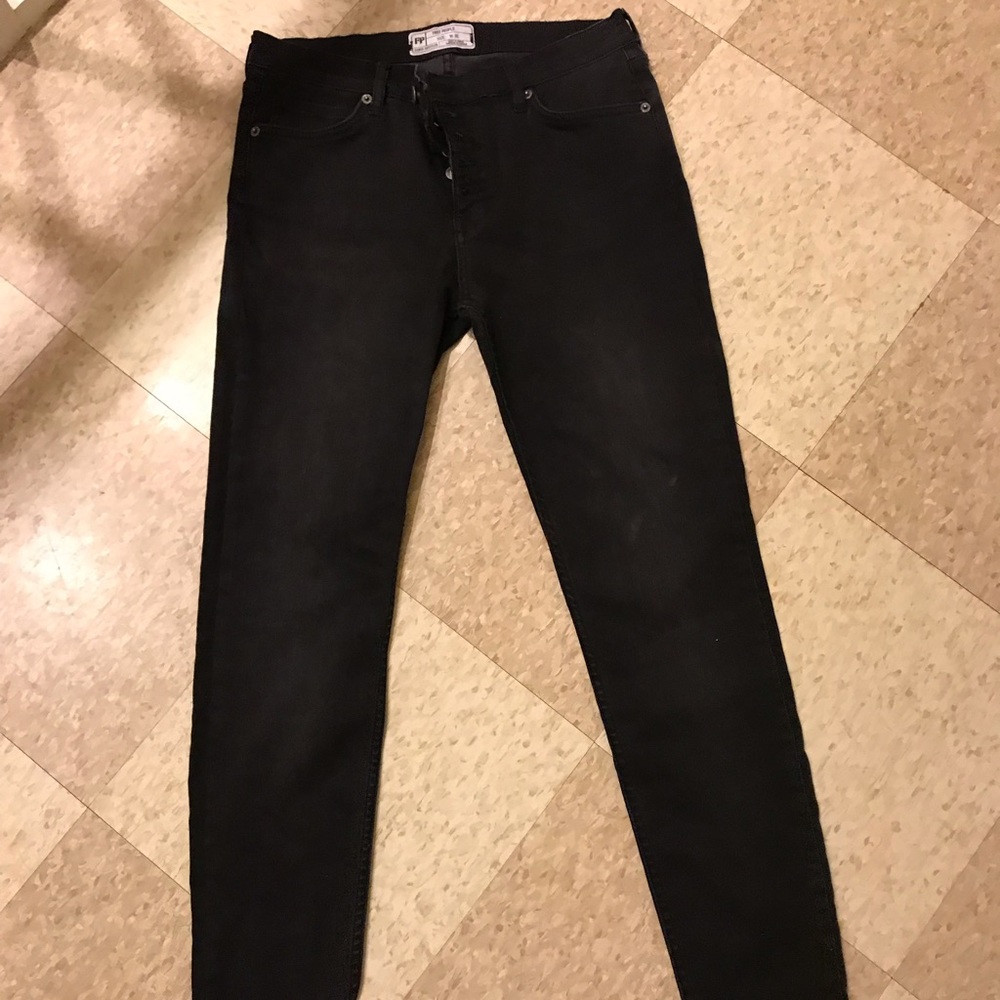 Free People Black Denim